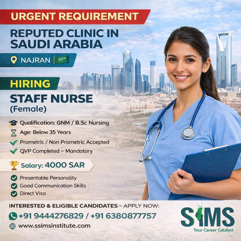 Staff Nurse (Female) — Gulf job poster